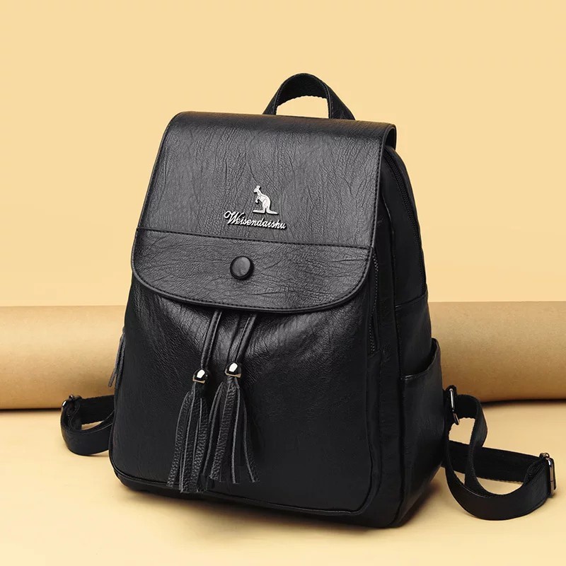 Jual TAS RANSEL WANITA KULIT PU LEATHER BACKPACK NEW ARRIVAL TERMURAH ...