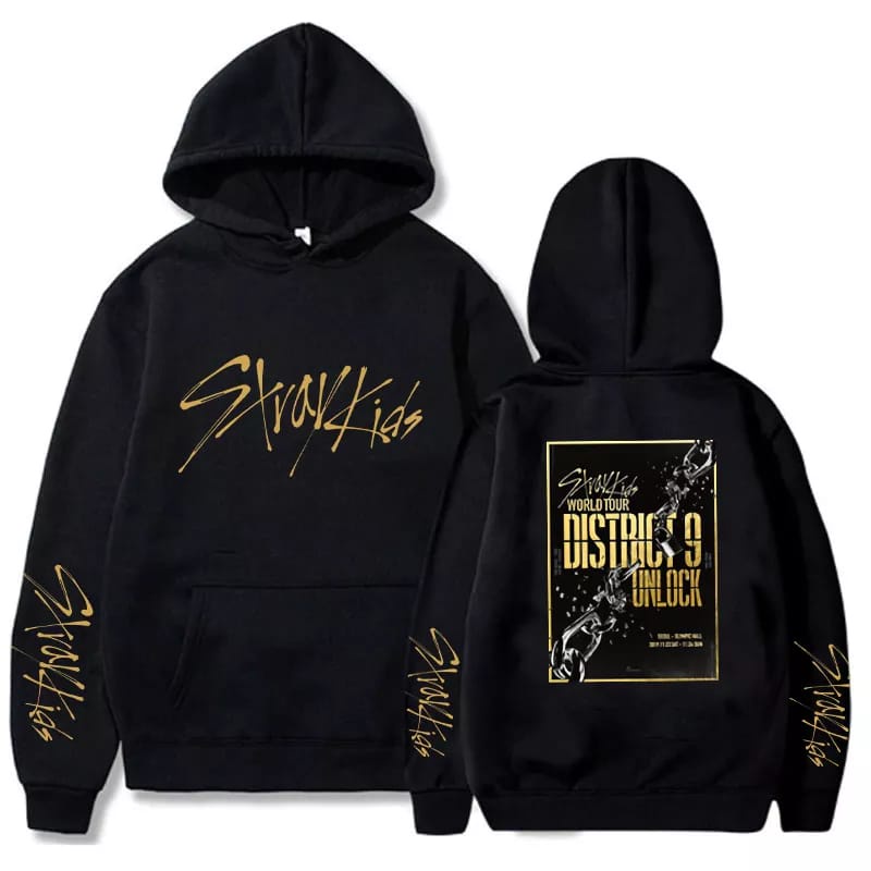 World Tour District Unlock Hoodie Official Stray Kids Sweater Kpop