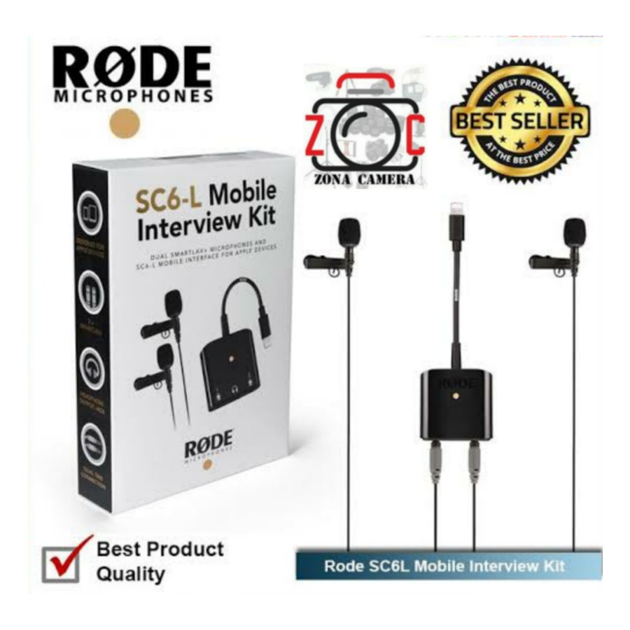 Jual Rode SC6L Mobile interview kit Komplit SC6L Microphone Lavalier Set Shopee Indonesia