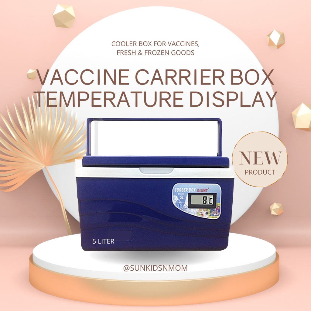 Jual Cooler Box 5L Vaccine Carrier Box with Temperature Display Cool ...