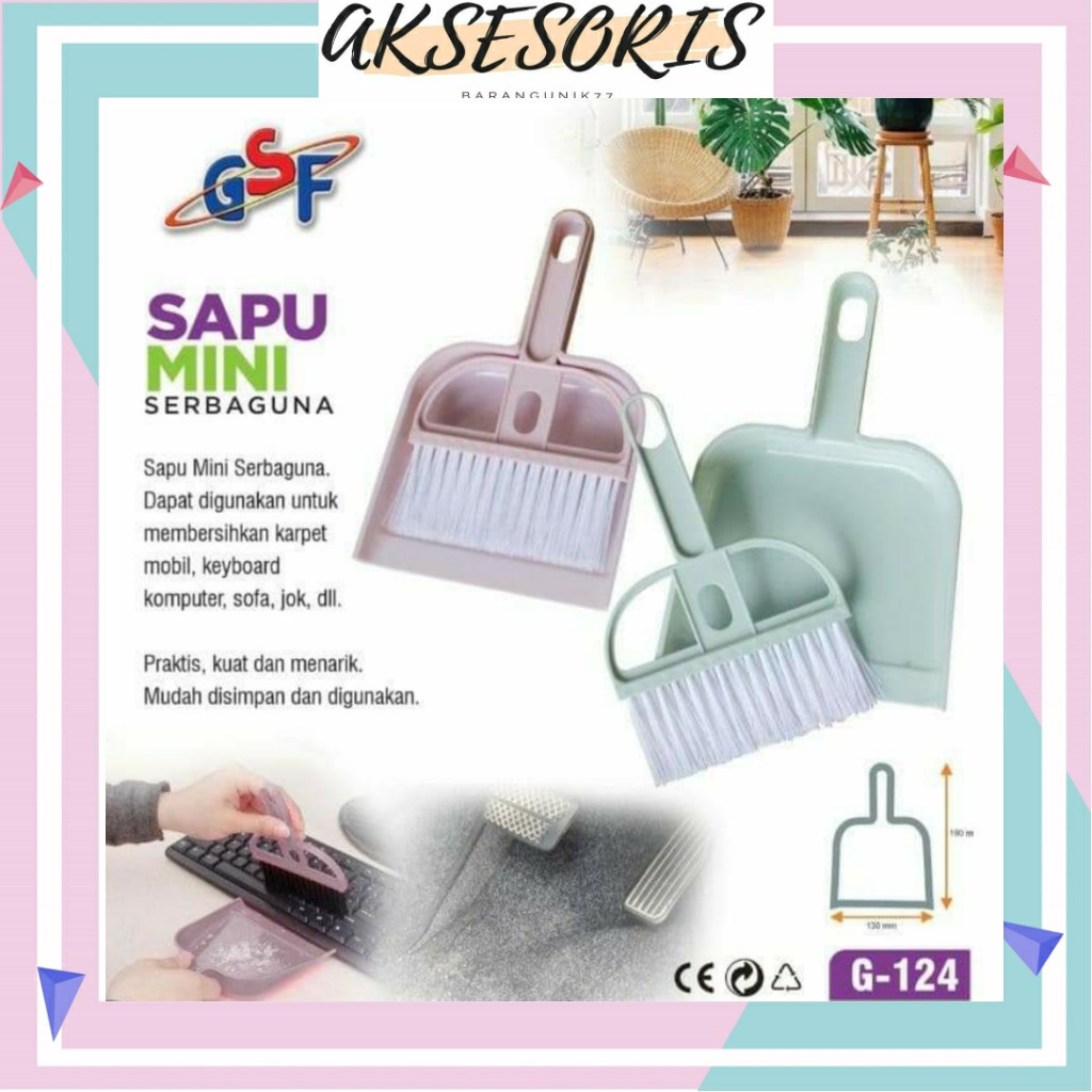 Jual SAPU MINI SERBAGUNA / SAPU DAN PENGKI MINI SET GSF / SAPU & PENGKI ...