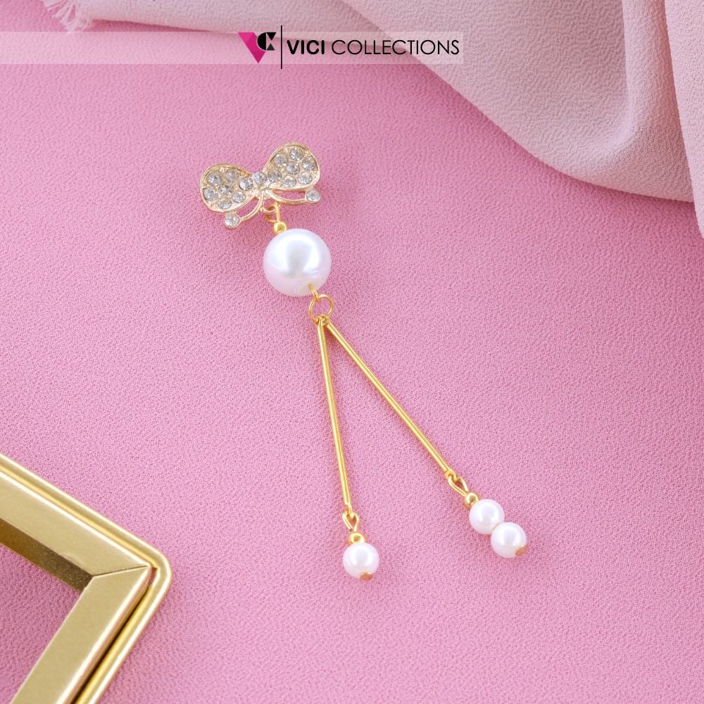 Jual Bros Dagu Hijab / Jilbab Juntai Ranting Gold Silver Mutiara Besar ...