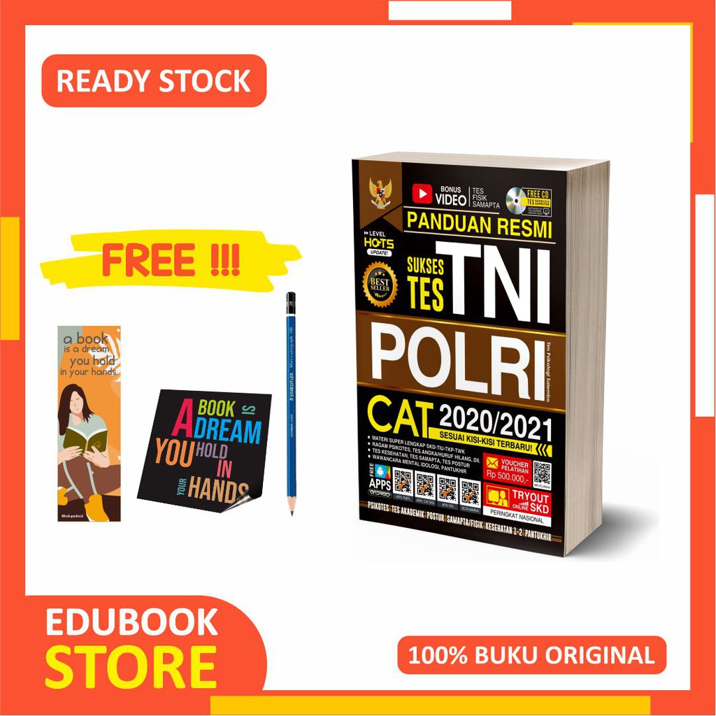 Jual Panduan Resmi Sukses Tes Tni Polri Cat 2020 2021 Bestseller Emc