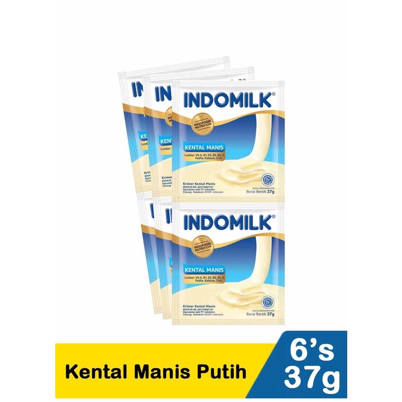 Jual Susu Indomilk Kental Manis Sachet isi 6 Coklat Putih 1KG=5pcs
