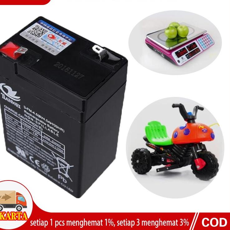 Jual Garansi Resmi aki kering 6v 4.5ah/ aki kering genset 6v 20ah/ aki