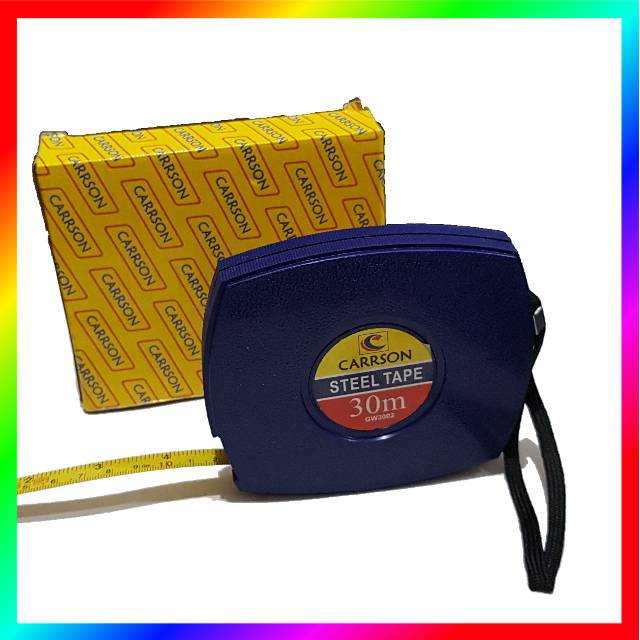 Jual Meteran Tukang -Steel Tape Carrson - Meteran 30 Meter besi ...