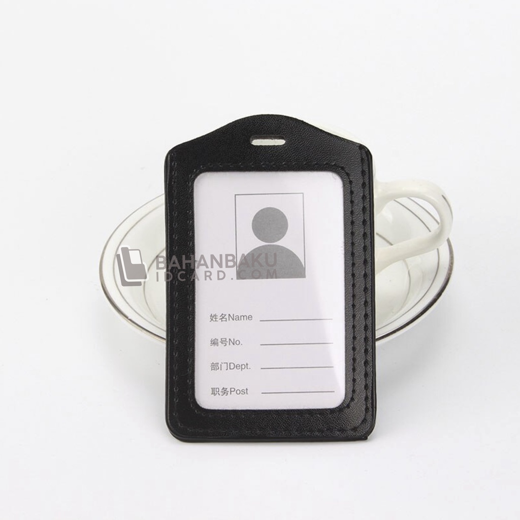 Jual Frame Casing Tempat Id Card Holder Kulit Imitasi Portrait Shopee