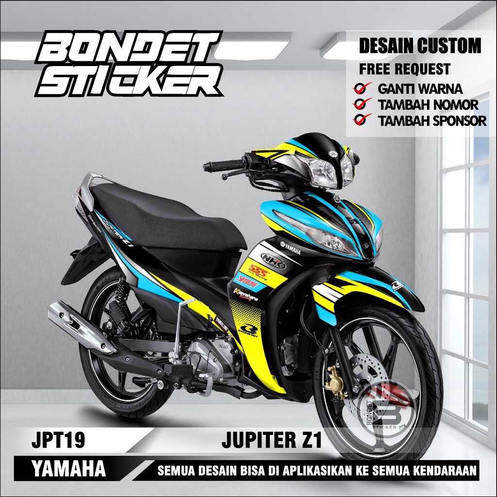 Jual STICKER MOTOR - DECAL JUPITER Z1 FULL BODY -SEMI FULL KODE JPT19 ...