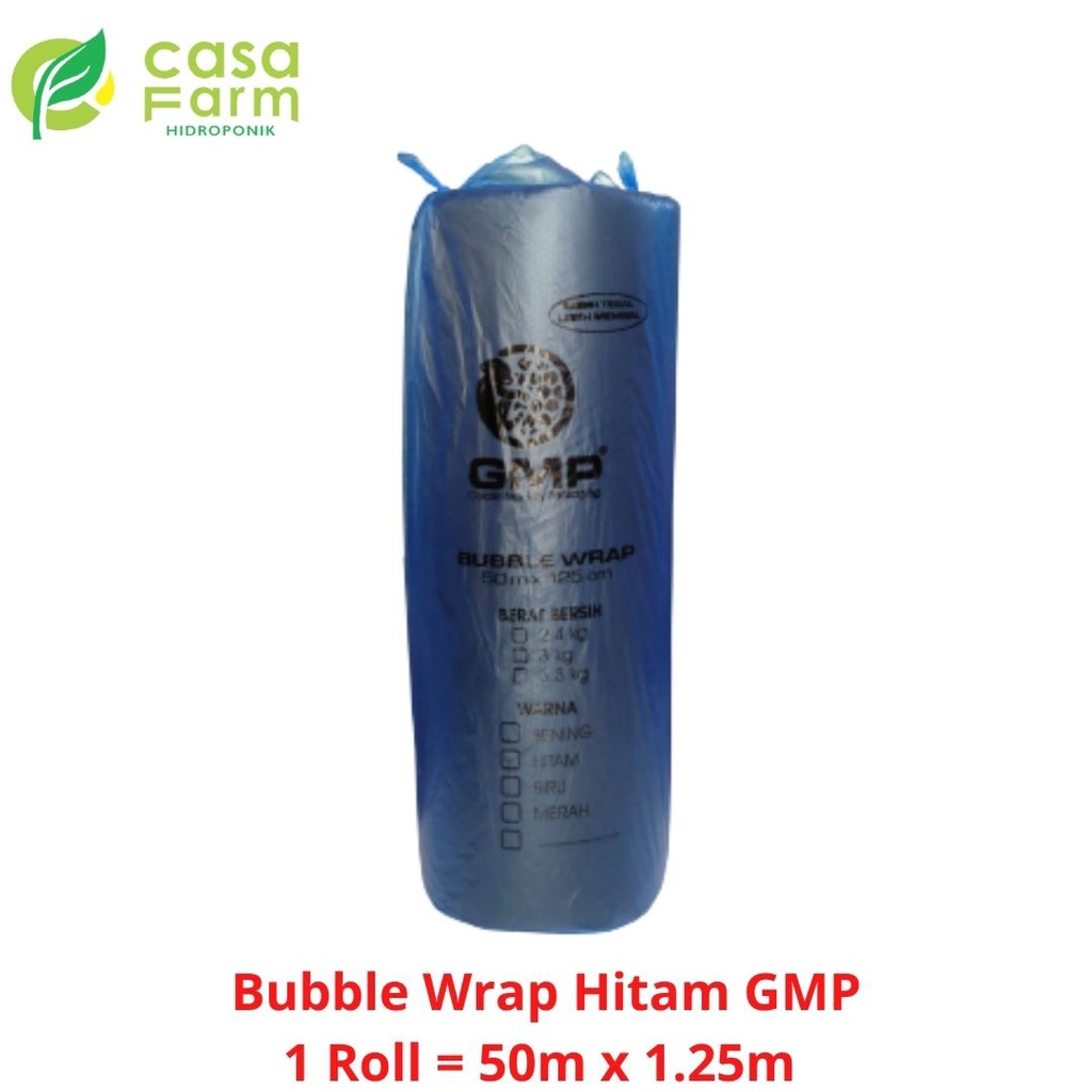 Jual Bubble Wrap Hitam Tebal Merk Gmp Roll Ukuran Cm X M Kg