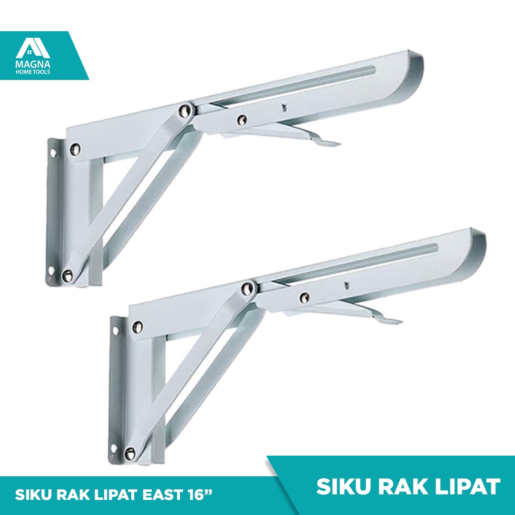 Jual SIKU RAK LIPAT BRACKET ENGSEL EAST 16 INCH | Shopee Indonesia