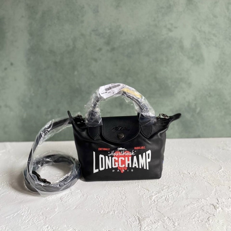 Jual Original Long*champ X EU Le Pliage Cuir Top Handle Bag XS (Mini) Shopee Indonesia