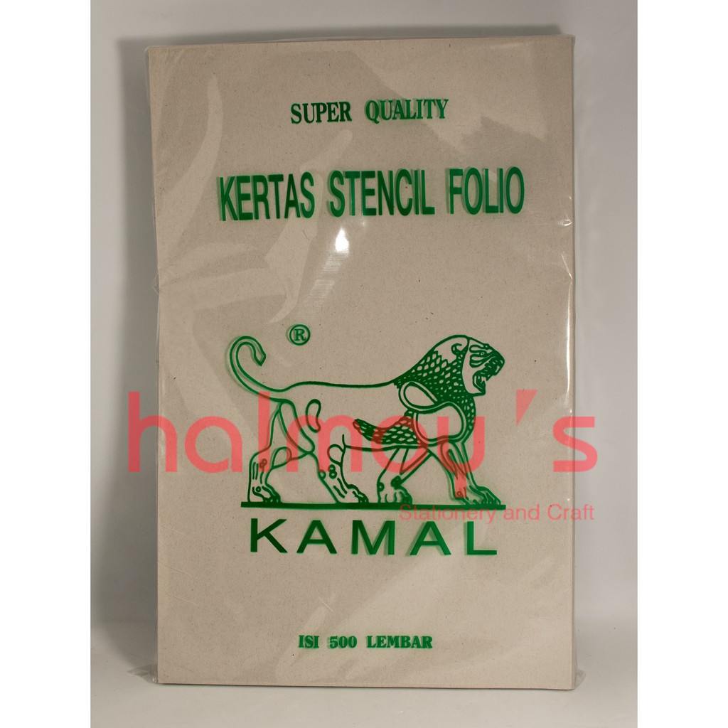 Jual KERTAS STENSIL KAMAL / BURAM / KORAN FOLIO / F4 KAMAL ( 500 LBR ...