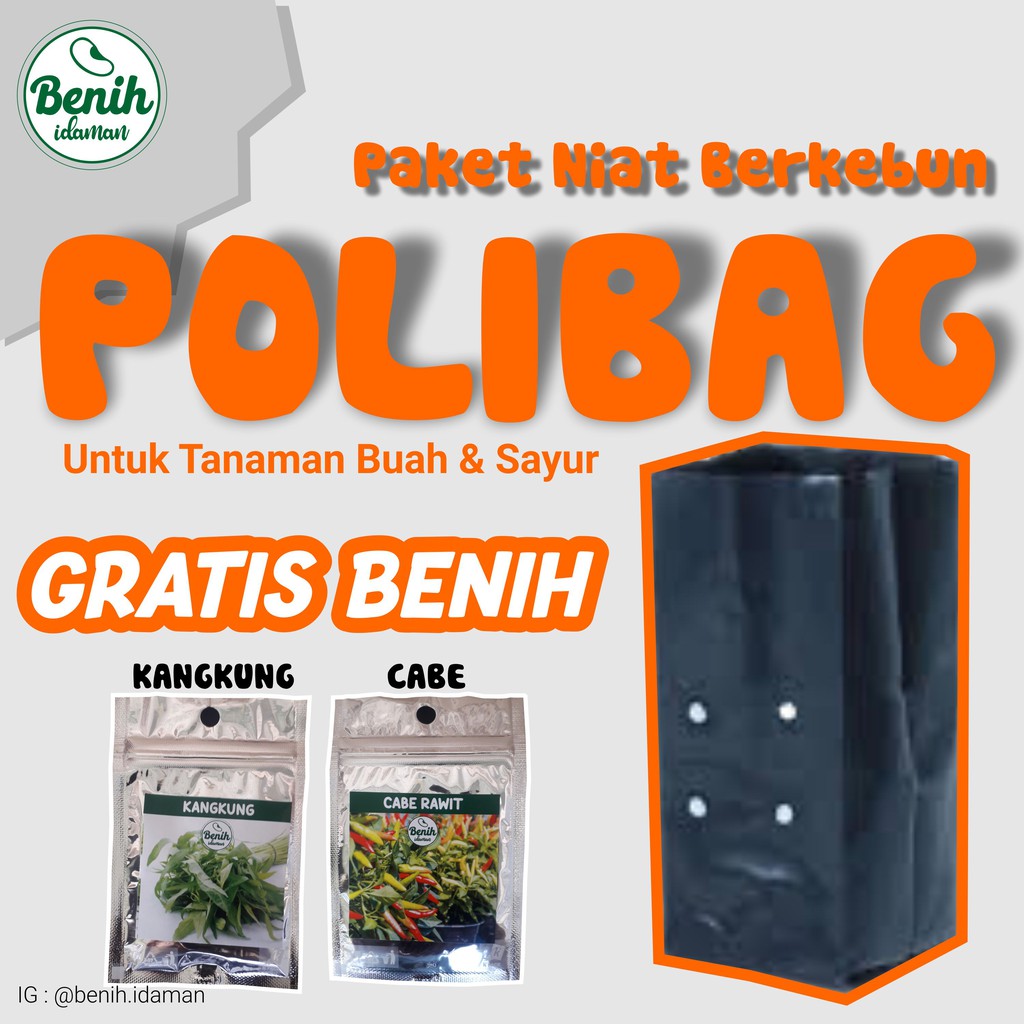 Jual Paket Berkebun Lengkap Dengan Benih Dan Polibag Shopee Indonesia