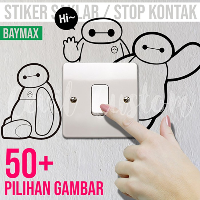 Jual Stiker saklar wall sticker baymax | Shopee Indonesia
