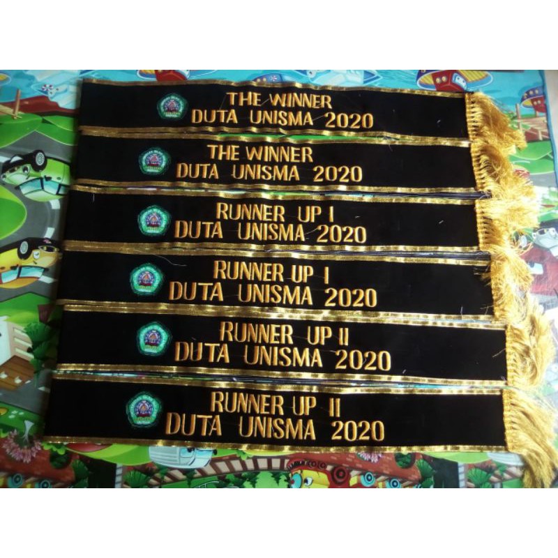 Jual selempang bludru rumbai plus logo kilat 1 hari jadi | Shopee Indonesia