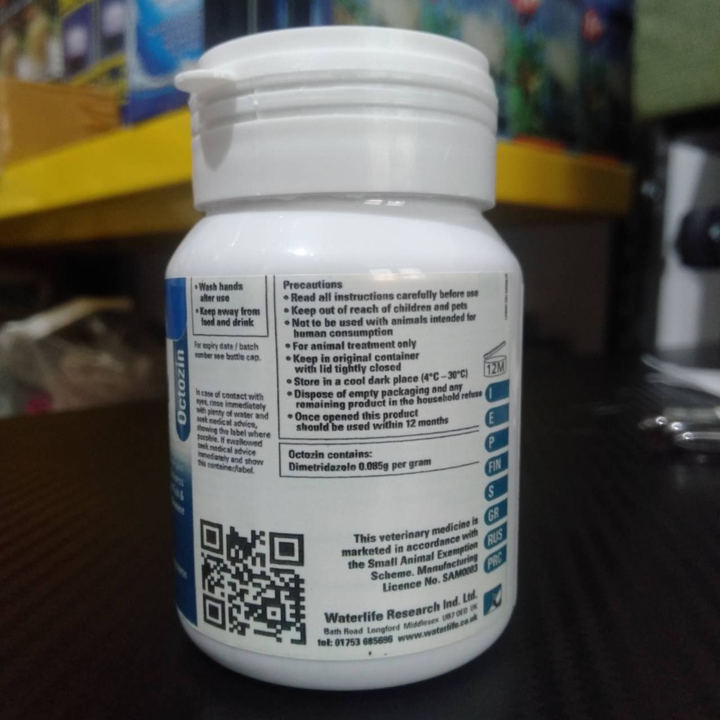 Jual OCTOZIN WATERLIFE ISI 10 TABLET OBAT UNTUK INFEKSI PADA IKAN ...