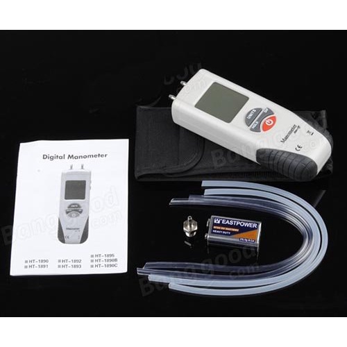Nktech 1890 Digital Air Differenziale Manometro Misuratore Di Pressione Di Calibri ± 13 79kpa ± 2psi ± 55 4h2o Gas Tester Misura Calibro Retroilluminato 11 Selezionabile Unita Nk L2 Bl