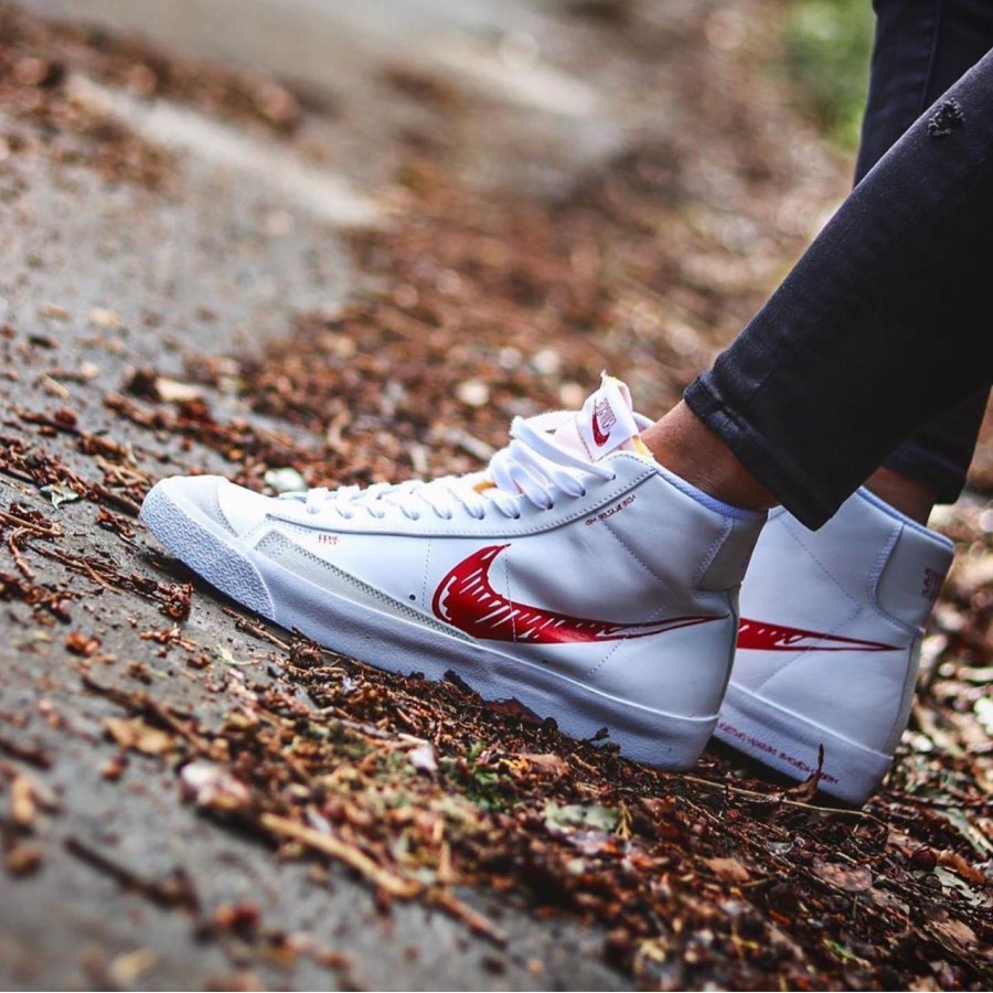 Nike blazer mid shop 77 vintage red sketch