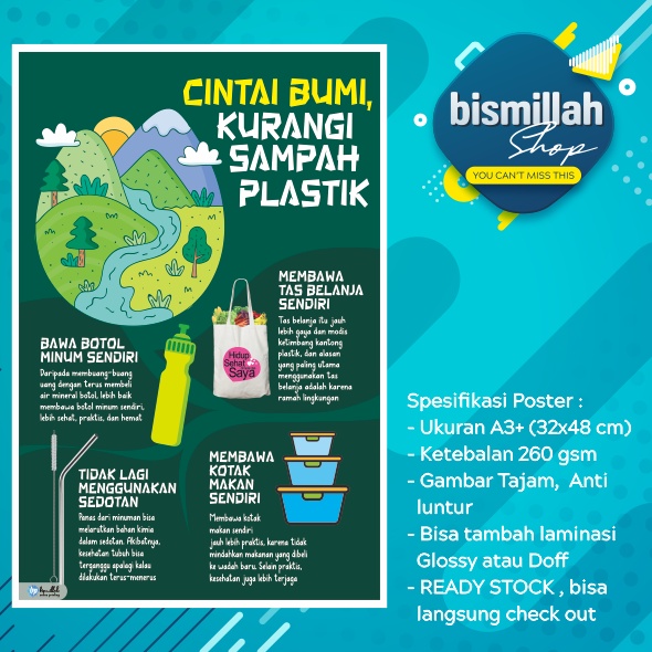 Poster Kendalikan Sampah Plastik Poster Kendalikan Sampah Plastik Yuk