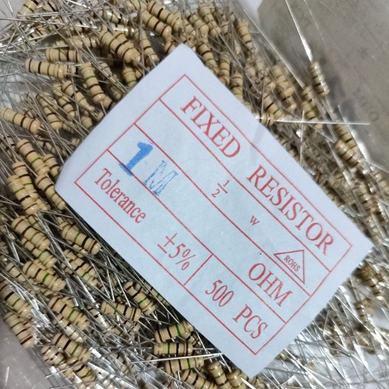 Jual 10 BUAH RESISTOR 1M 1/2W CF 5% ROHS | Shopee Indonesia