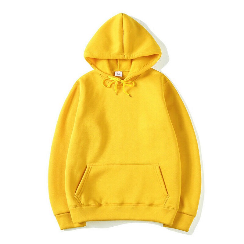 Jual Hoodie Polos Sweater Polos Kuning Pria Wanita Size M L XL XXL Murah Shopee Indonesia