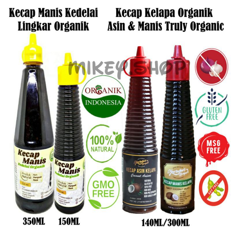 Jual Non Msg Kecap Organik Asin Manis Ml Ml Manis Ml