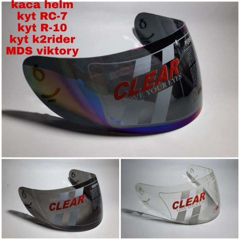 Jual Kaca Visor Helm KYT RC 7 / RC7 R10 K2 RIDER , MDS VICTORY Full