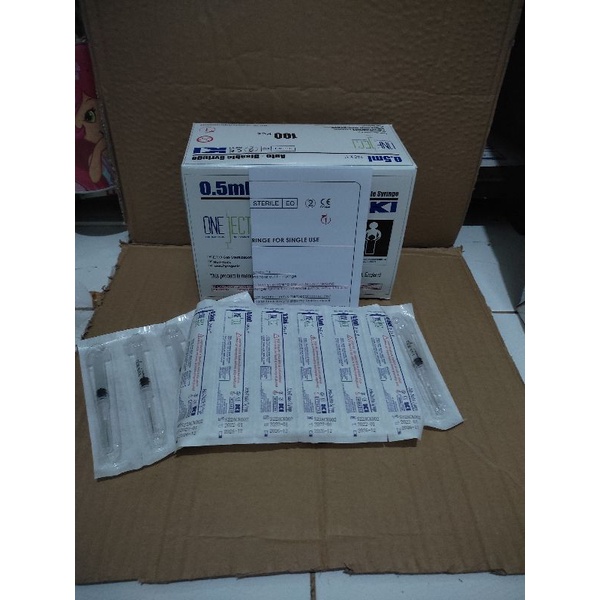 Jual syringe 0.5 ml 24G Oneject | Shopee Indonesia