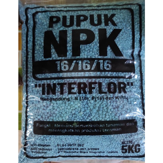 Jual 5 kg Pupuk NPK Biru 161616 / NPK Merah 151515 | Shopee Indonesia
