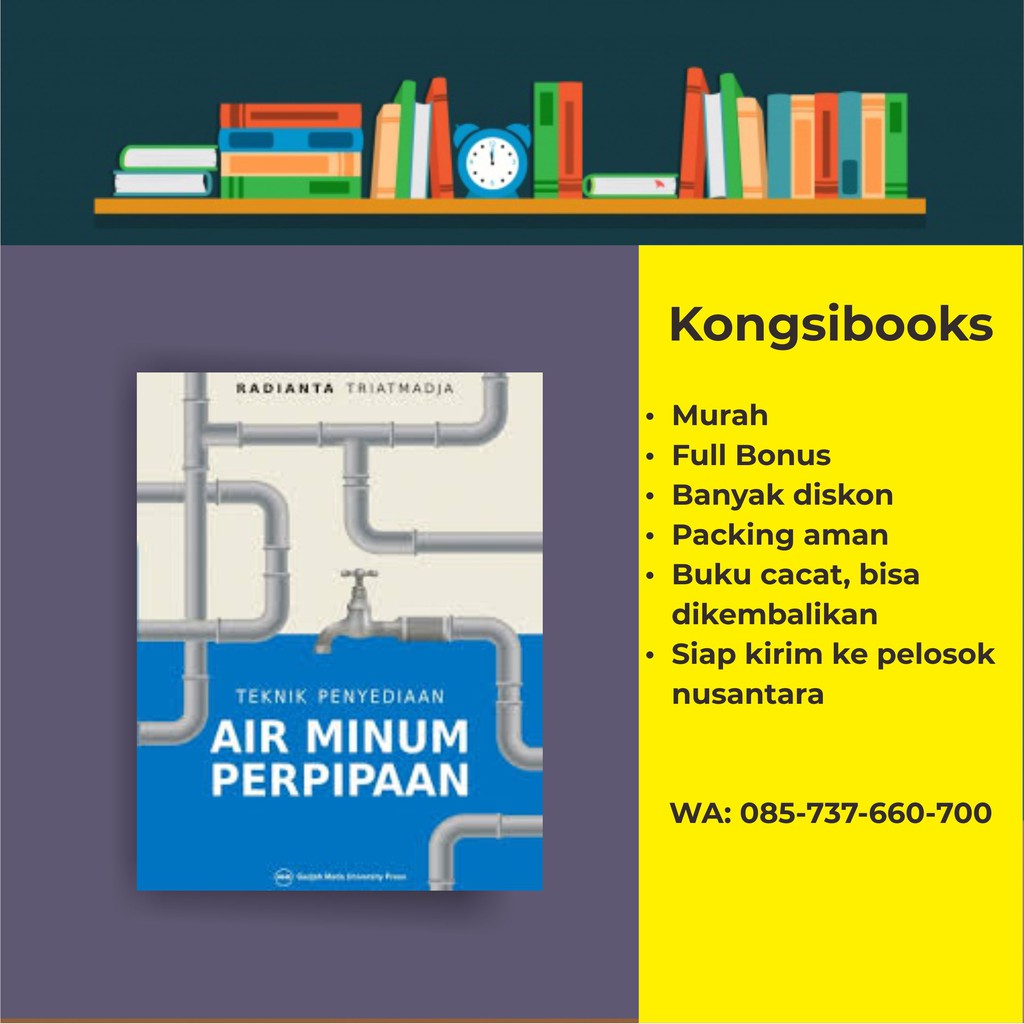 Jual Buku Teknik Penyediaan Air Minum Perpipaan - UGM Press | Shopee ...