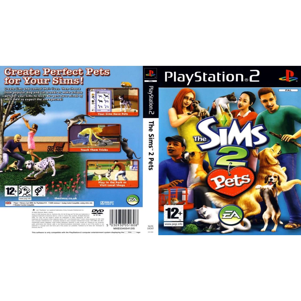Jual Kaset Ps2 Game Sims 2 Pets PS2 Shopee Indonesia