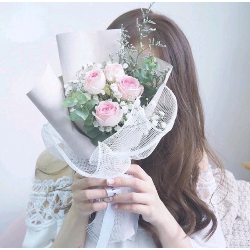 Jual Polinet Roll/Paper Flower/Wrapping Paper/Kertas Buket Bunga ...