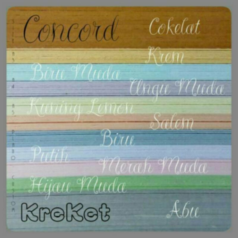 Jual Kertas Concorde 220g 1 Pack Isi 10 Lembar Abu Shopee Indonesia