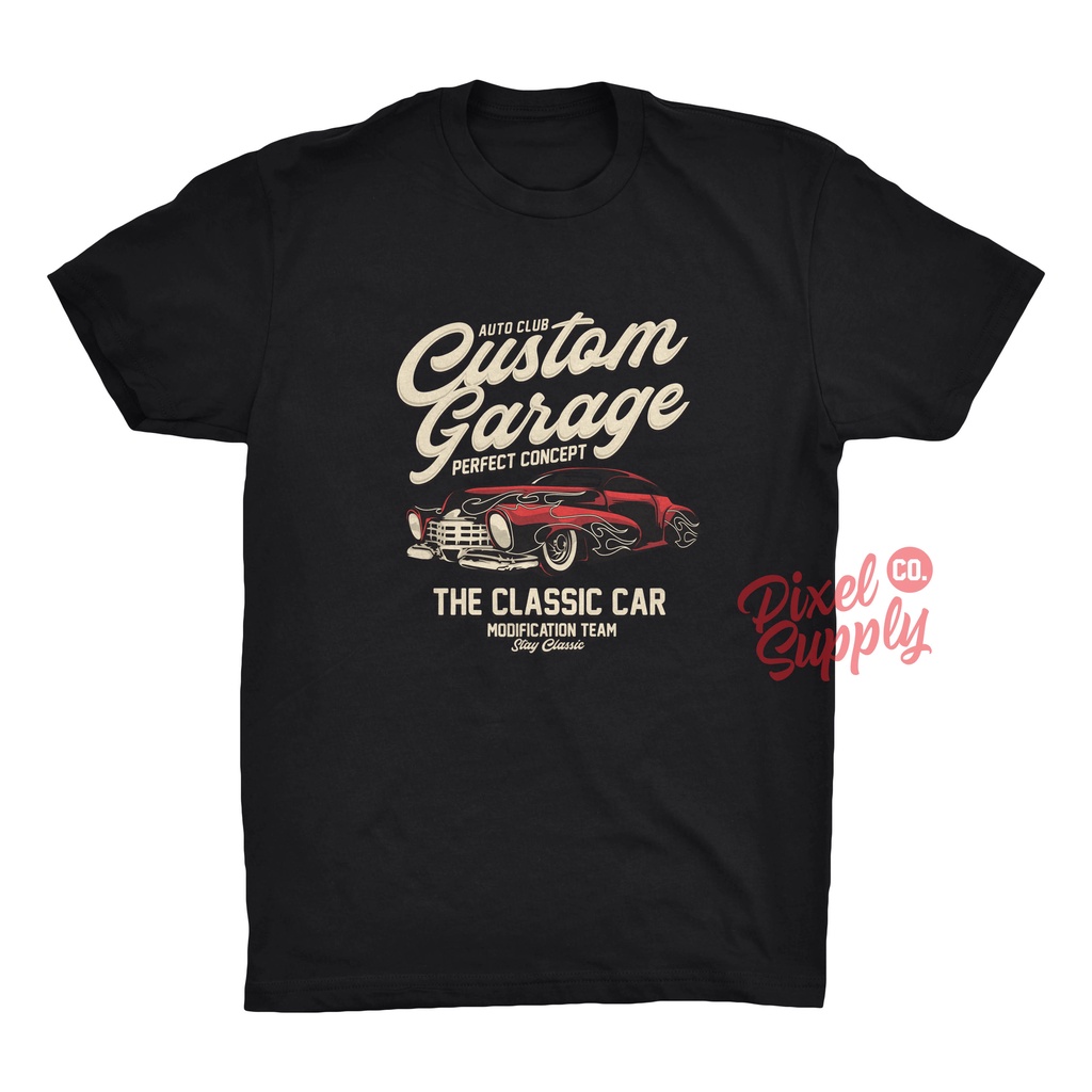 Jual Kaos Mobil Klasik Custom Garage Kaos Vintage Retro Classic Kaos
