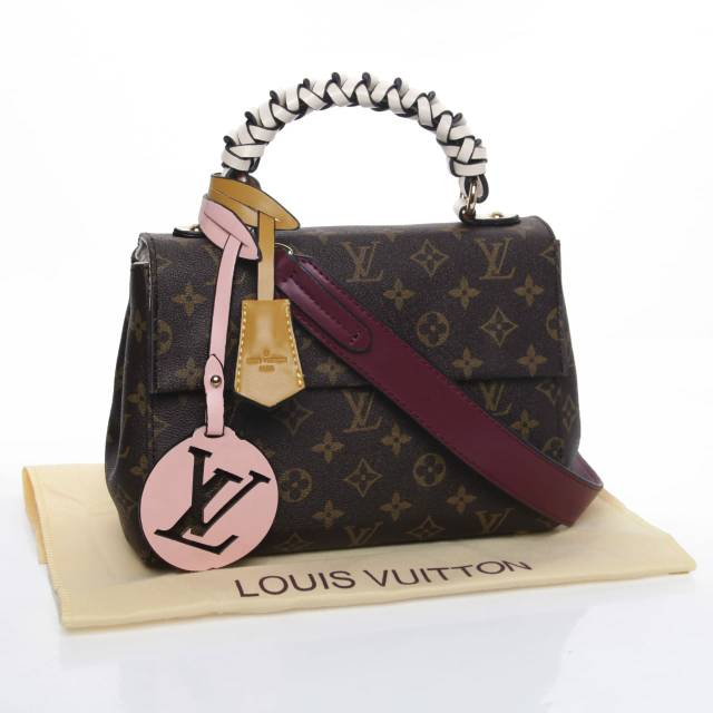 Louis Vuitton Monogram Braided Handle Cluny MM - Brown Handle Bags,  Handbags - LOU719556