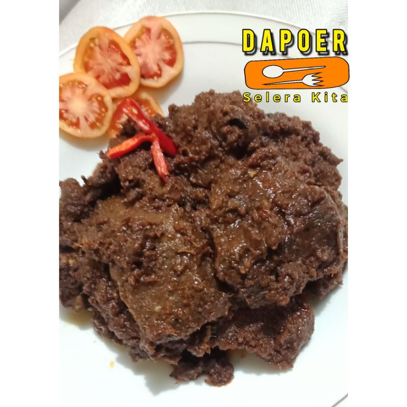 Jual Rendang Sapi Khas Minang TERENAK Asli Dapoer Selera Kita 500gr ...