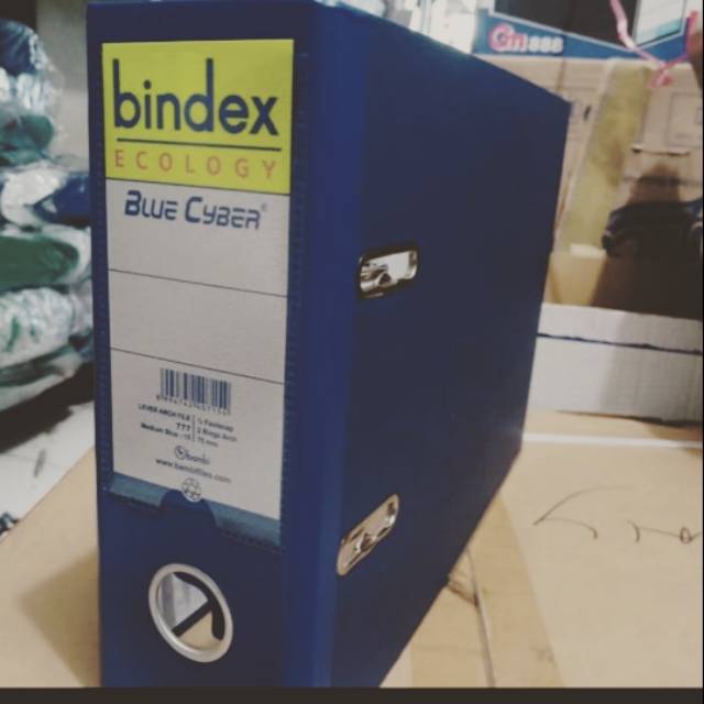 Jual ORDNER BINDEX BAMBI 1/2 FOLIO ECOLOGY BLUE CYBER / ORGANIZER ...