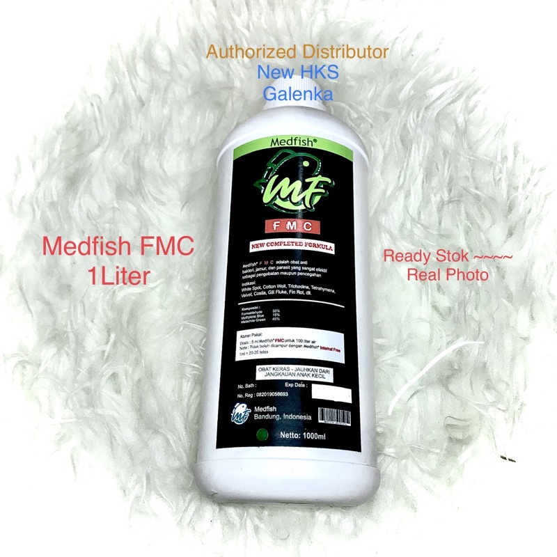 Jual Obat Ikan FMC 1000ml Medfish anti bakteri parasit fin root gill ...