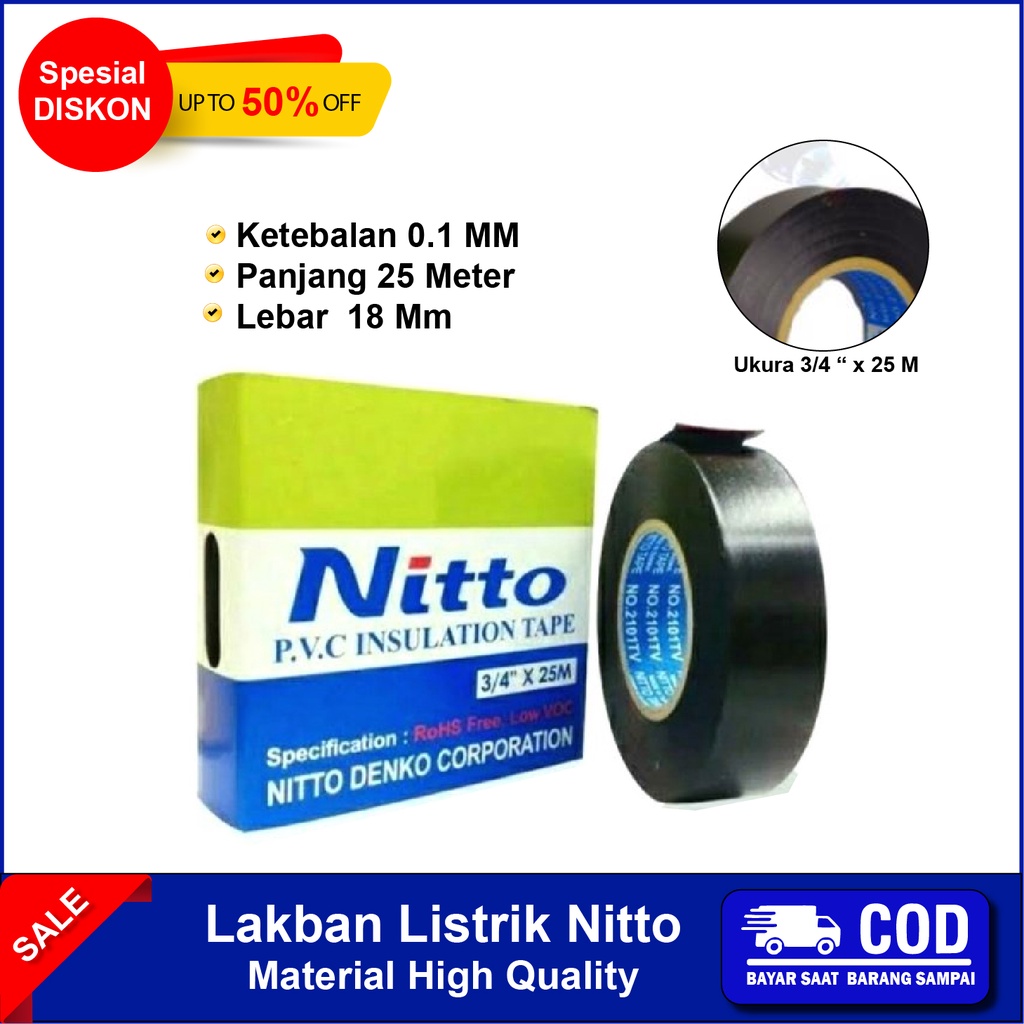 Jual Isolasi Solatif Solatip Lakban Warna Nitto X M Solasi