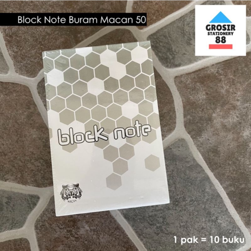 Jual Block Note Buku Buram Kecil isi 50 lembar MACAN | Shopee Indonesia