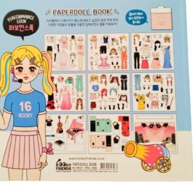 Jual Istimewa 426 Mainan Boneka Bongkar Pasang Buku Dress Up Paper Doll Book Korea