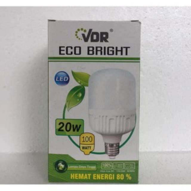 Jual Lampu Led Vdr Watt Eco Bright Cahaya Putih Shopee Indonesia