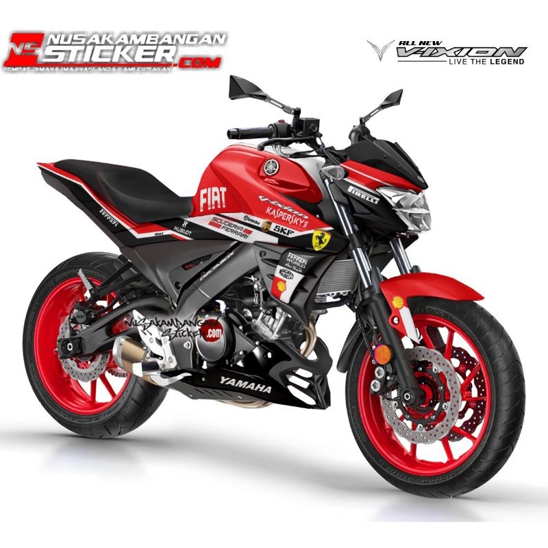 Jual Decal Stiker Motor Yamaha Vixion Full Body Desain Model Tipe Jenis ...