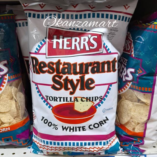 Jual Herr's Herrs Restaurant Style White Corn Tortilla Chips 255gr ...