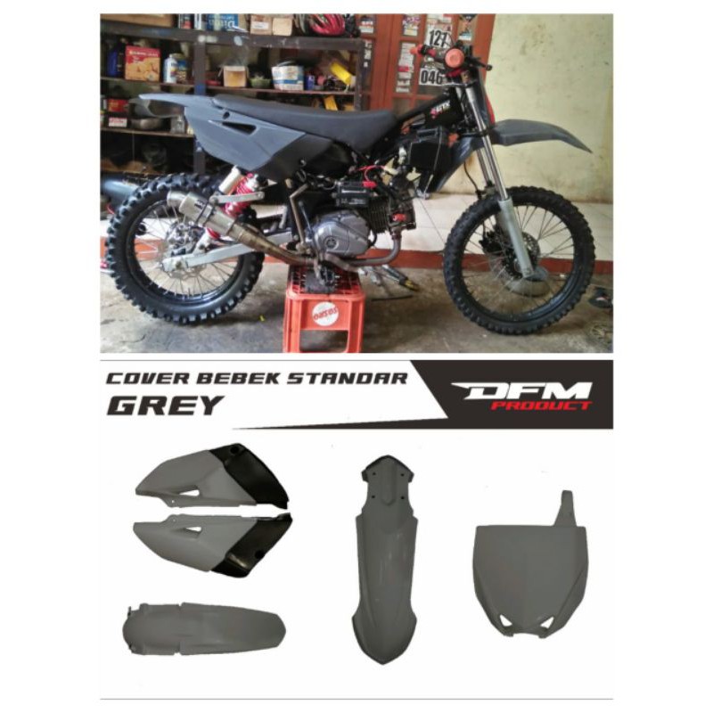 Jual PROMO Cover body set YZ 85 new bebek standar gray yz85new gtx bodi ...