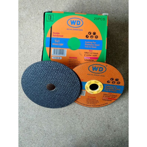 Jual Batu Gerinda Potong Besi 4 inch 1,2 mm WD | Shopee Indonesia
