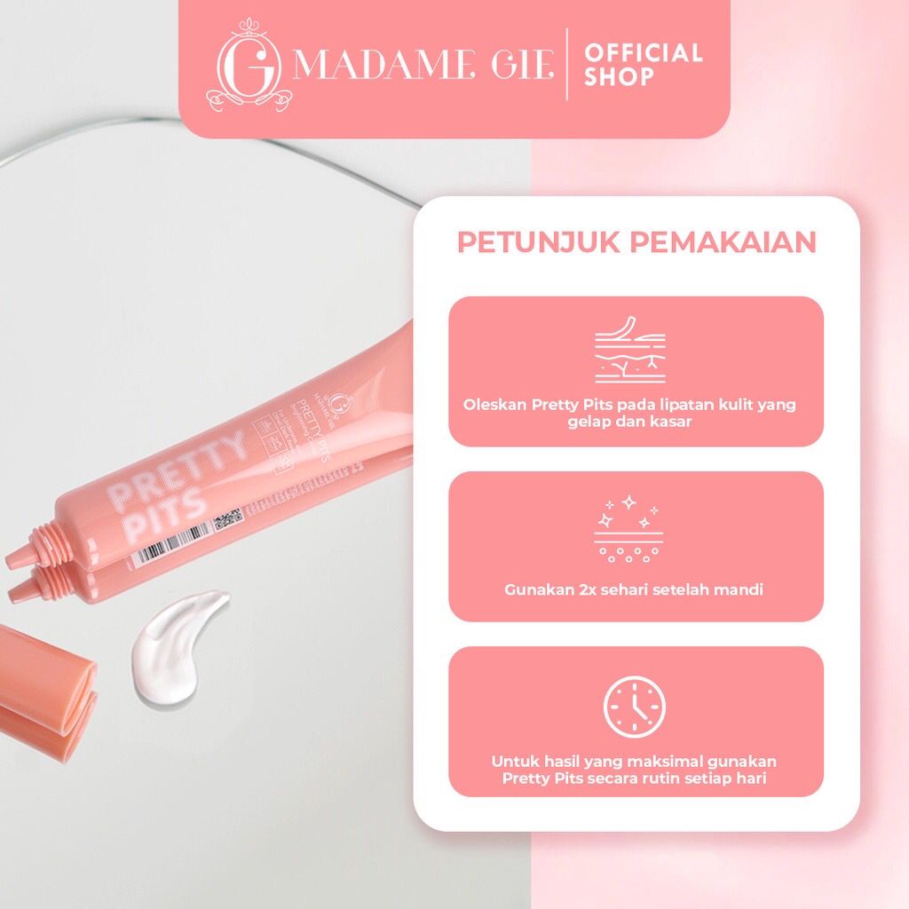 Jual ️ StoryofMU ️ MADAME GIE Pretty Pits Brightening Cream 20gr - Krim ...