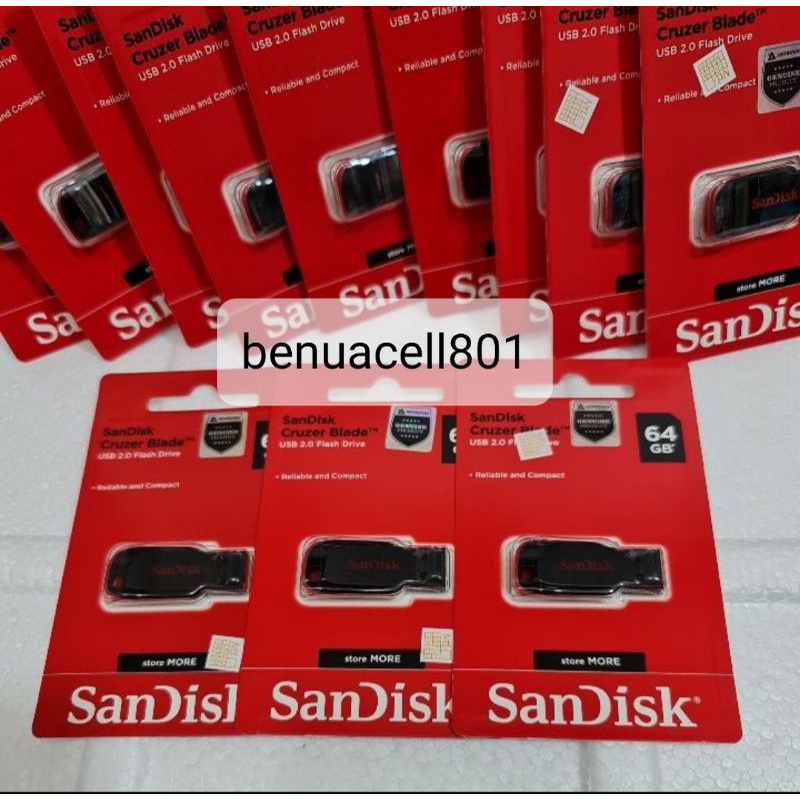 Jual Flashdisk Sandisk FD Sandisk 64 GB original | Shopee Indonesia