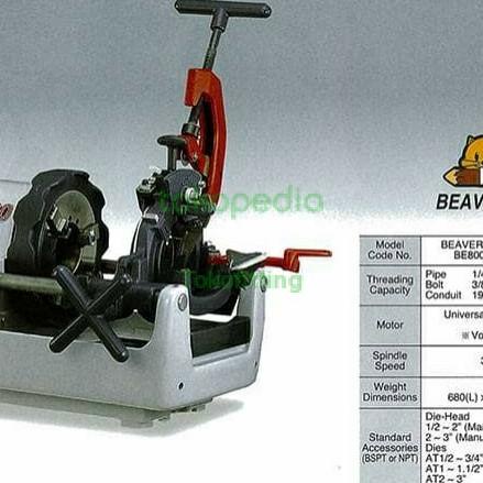 Jual Asada Beaver 80 1/4-3In Japan Mesin Senai Pipa Pipe Threading ...