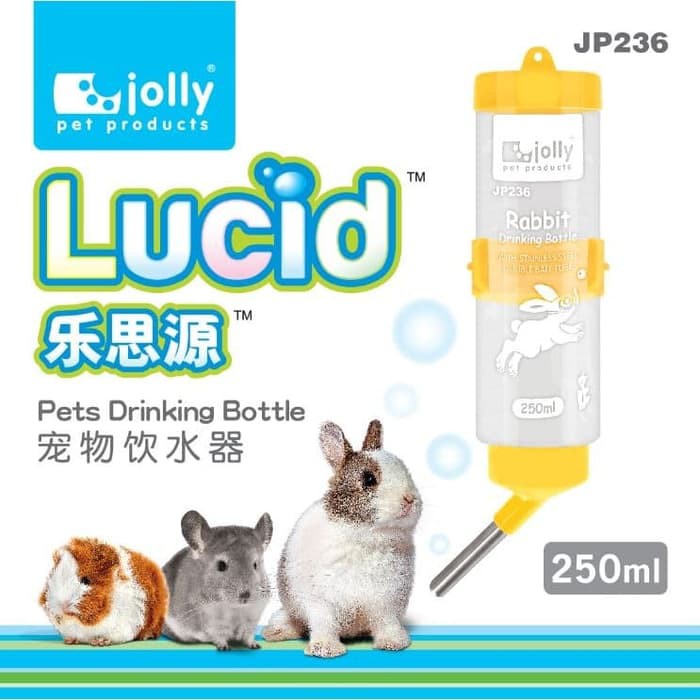 Jual Jolly JP236 Lucid Pets Drinking Bottle 250ml Botol Minum Rabbit ...